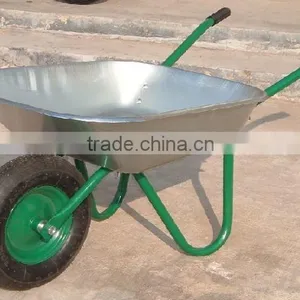 High Quality Wheelbarrow With Galvanized Tray for Construction WB6204 thumbnail-2