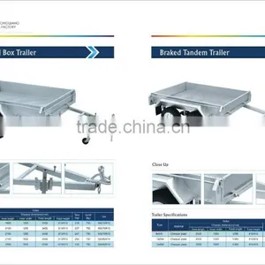 Australia Hot Sales 8x5ft Fully Welded Farm Used Heavy Duty Tandem Trailer thumbnail-2