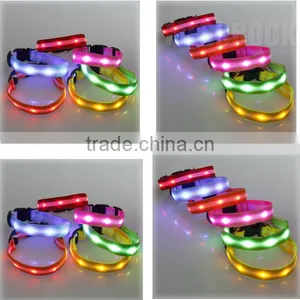 USB Rechargeable Nylon Flashing Pet Neck Collar Flashing Dog Collar Led Dog Collar thumbnail-1
