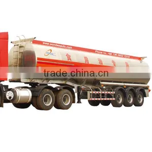 3 Axle 40m3 Aluminum Alloy Fuel Tanker Semi Trailer thumbnail-1