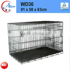 Factory Outlets Metal Folding Dog Crate Sale thumbnail-1