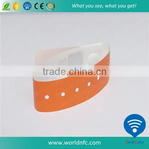 MF S50 Chip RFID Paper Wristband Event & Party Item Type Silicone Bracelet for Tracking Runners Events thumbnail-1
