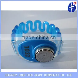 13.56mhz / 915mhz ISO14443A Waterproof Rfid ABS Wristband / Bracelet thumbnail-2