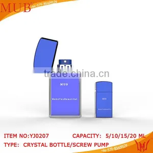 Classic Crystal Perfume Bottles Empty Blue Crystal Perfume Bottle thumbnail-1