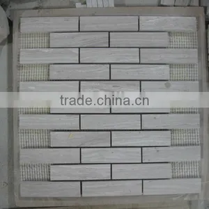 Carrara White Marble Mosaic Tile for Kitchen thumbnail-5