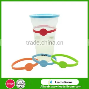 Silicone Bar Accessories Drinking Markers Cute Silicone Party Glass Marker Silicone Drink Coasters thumbnail-2