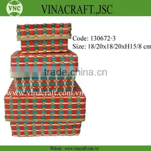 Eco Friendly Color Bamboo Gift Boxes Wholesale thumbnail-1