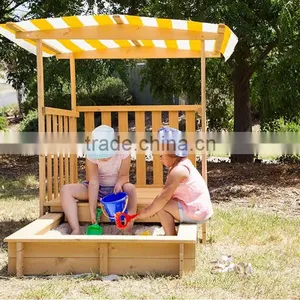 Playhouse Sandbox With Rolling Cover & Pavilion Sandbox thumbnail-5