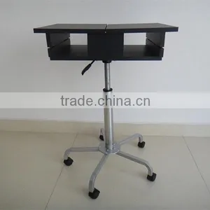 Adjustable Rolling Portable Mobile Computer Notebook Desk Stand Laptop Table thumbnail-4