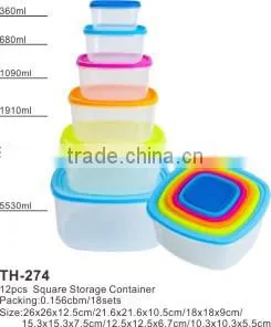 Square Storage Container Food Container Plastic Container thumbnail-1