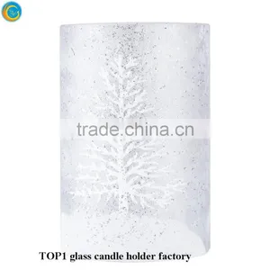 Snow Tree Crystal Votive Candle Holder thumbnail-1