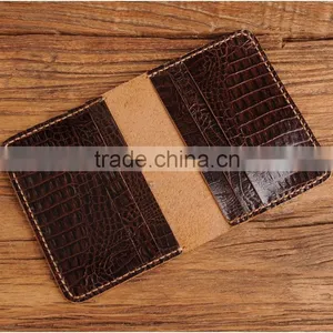 Bifold Cowhide Leather Men Credit Card Holder With Multiple Card Slots thumbnail-2