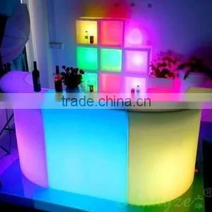 Rechargeable LED Furniture Beach Event Club Outdoor Bar Counter thumbnail-1