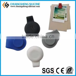Silicone Magnetic Clips, Magnetic Badge Clip, Rubber Plastic Badge Clip thumbnail-3