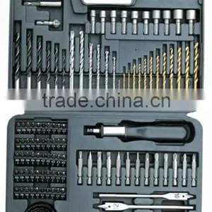 111PCS Drills & Drive Accessory Set(SCREWDRIVER BITS/MASONRY DRILL BITS/H.S.S. TWIST DRILLS SET) thumbnail-1
