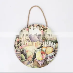 1pc Porcelain Wall Plaque With Rope thumbnail-1