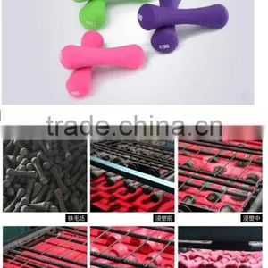 Colored Rubber Weight Plate Dumbbell thumbnail-1