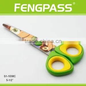 S1-1038C 5.5" 2Cr13 Stainless Steel Blade With PP+TPR Plastic Handle Mini Scissors thumbnail-1