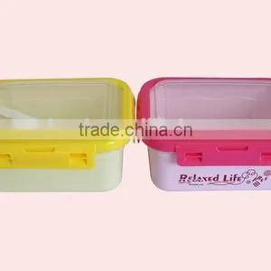 1.1L Promotional Gift Plastic Children's Lunch Box With Cutlery Set thumbnail-4