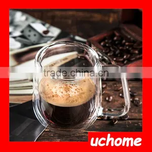 UCHOME High Quality Small Glass Mug Coffe Cup With Handle thumbnail-4