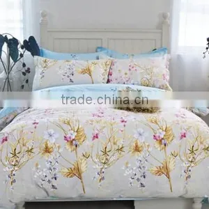 Floral Pattern Pure Cotton Printed Bedclothes Bed Linen /bedding Set thumbnail-3