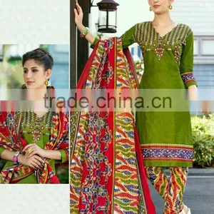 Printed Readymade Printed Suits (Pure Cotton ) thumbnail-1