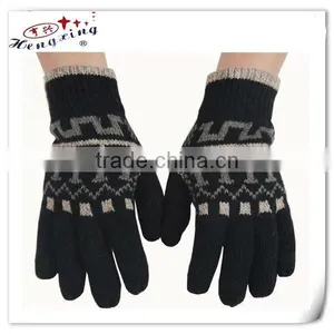 Five Fingers Acrylic Knitted Gloves Manufacturers thumbnail-1