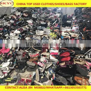 Africa Buyers Hot Sale Cream Quality Sorted Used Shoes From China Second Hand Shoes Warehouse thumbnail-3