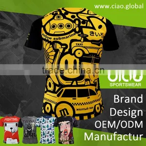 2016 Hot Sales MEN Clothing Custom Printing Logo O-Neck t Shirt thumbnail-4