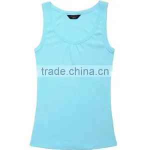 Men 100% Cotton Plain Single Undershirt Sleeveless Shirt Vest Tank Top thumbnail-1