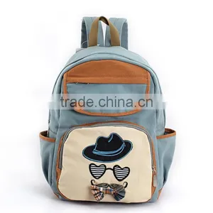 Korean Design Canvas Backpack, Travel Bag, Computer Bag, Teenage School Bag thumbnail-2
