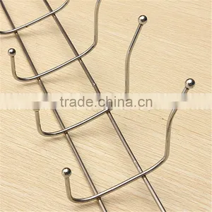 Lowest Price New Chrome Stainless Steel Door Hanger Storage Hat Coat Towel Hook Clothes Hanging With 12 Hooks thumbnail-3