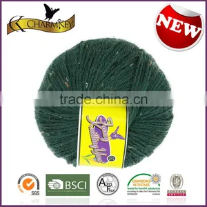 Charmkey Fashion Yarn Fancy Knitting Yarn Wool Acrylic Blended Yarn With Colorful Viscose Dot thumbnail-3
