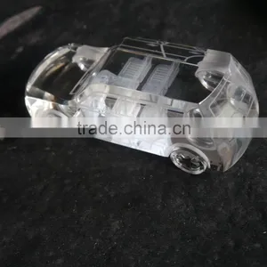 Transparent Antique 3D Crystal Car Model For Car Business Guest Memento thumbnail-2