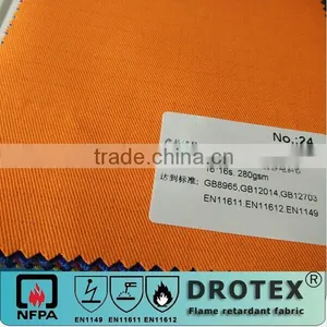 EN11611 EN1149 CVC 80/20 Flame Retardabt With Static Resistant Satin 280gsm Drotex thumbnail-1