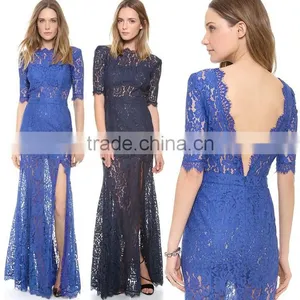 Onen Trade Assurance Elegant Lace Long Dress Party Evening Wedding Cocktail Dress 4013 Outlet Fashion Sup thumbnail-1