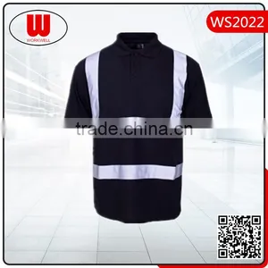 Reflective Black Polo Shirt thumbnail-1