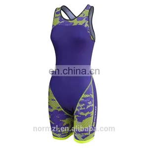Invisible Zipper Printed Sleeveless Triathlon Wear With Never Fade thumbnail-1