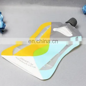 Reusable Custom Colorful Printing Plastic Liquid Stand up Spout Pouch Bag Drink Pouch With Spout thumbnail-4