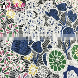 Colored Embroidered Polyester Fabric Lace thumbnail-5