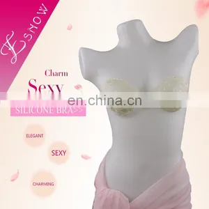 ES6603 2016 China Wholesale High Quality Sexy Lady's Sexy Lace Silicone Bra thumbnail-1