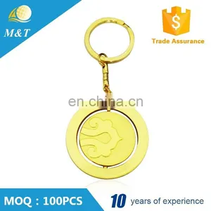 Good Quality Custom 24kt Gold Plated and Soft Enamel Metal Key Chain Holder thumbnail-3
