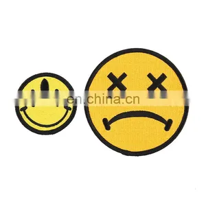 New Design Smiling Face Embroidered Patch For Garment thumbnail-1