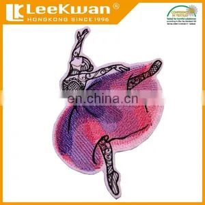 Dancing Girl Embroidered Applique Patch With Iron-on Backing thumbnail-1