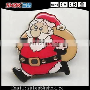 China Manufacturer Novelty Custom Flashing LED Badge/LED Message Badge/LED Button Badge For Christmas Decoration thumbnail-1
