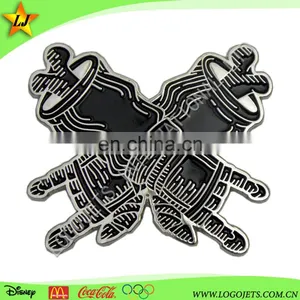 Factory Wholesale Custom Made Metal Name Soft Enamel Pin Badge thumbnail-2