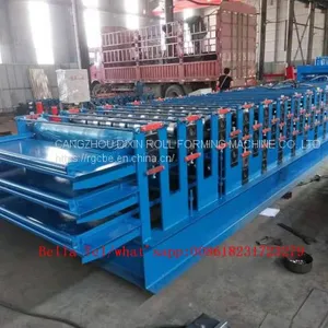 Roofing Sheet Roll Forming Machine Double Layer Metal Tile Making Machine thumbnail-5