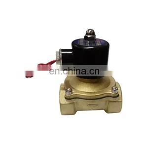 DC12V 24V 36V DN32 2W-320-32 Normally Closed Brass 2-WAY Electric Solenoid Valve thumbnail-1