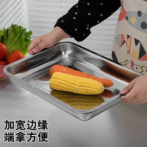 Baking Tray Shallow Metal Container Used for Baking Foods Colorful Pans Stainless Steel Pots, Pans, Kettles thumbnail-2