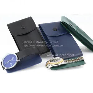 PU Leather Watch Jewelry Bag Simple Portable Watch Storage Bag Can be Customized With LOGO thumbnail-5